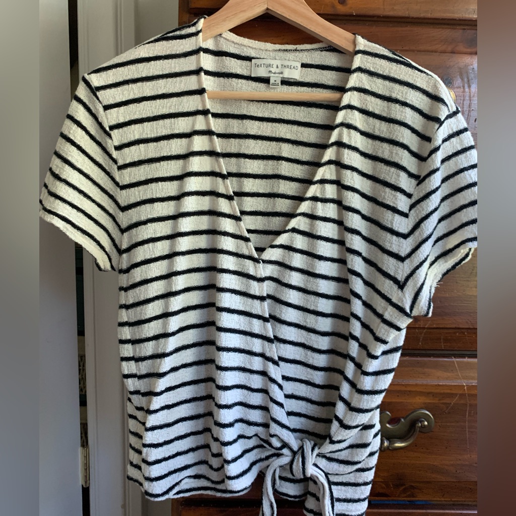 Madewell Texture & Thread Striped Top
